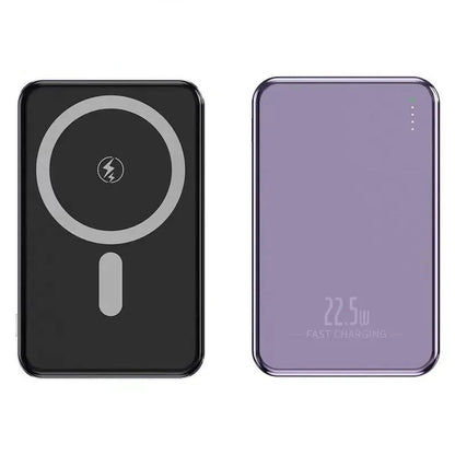 Nic's Electronics OnePlus 50000mAh Magnetic Power Bank Magnet Wireless Ultra Slim Fast Charge Auxiliary Battery Charging For IPhone Samsung Xiaomi
