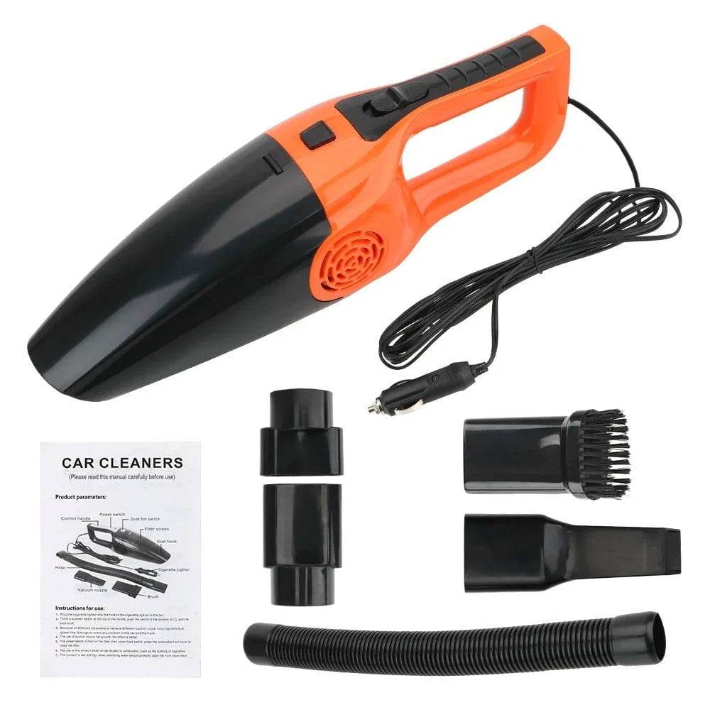 120W Portable Car Vacuum | High Suction Wet & Dry - Nic's Electronics