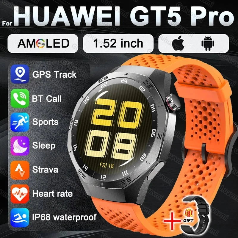 Nic's Electronics Orange / BUSINESS FASHION Smart Watch 5 Pro with AMOLED Display