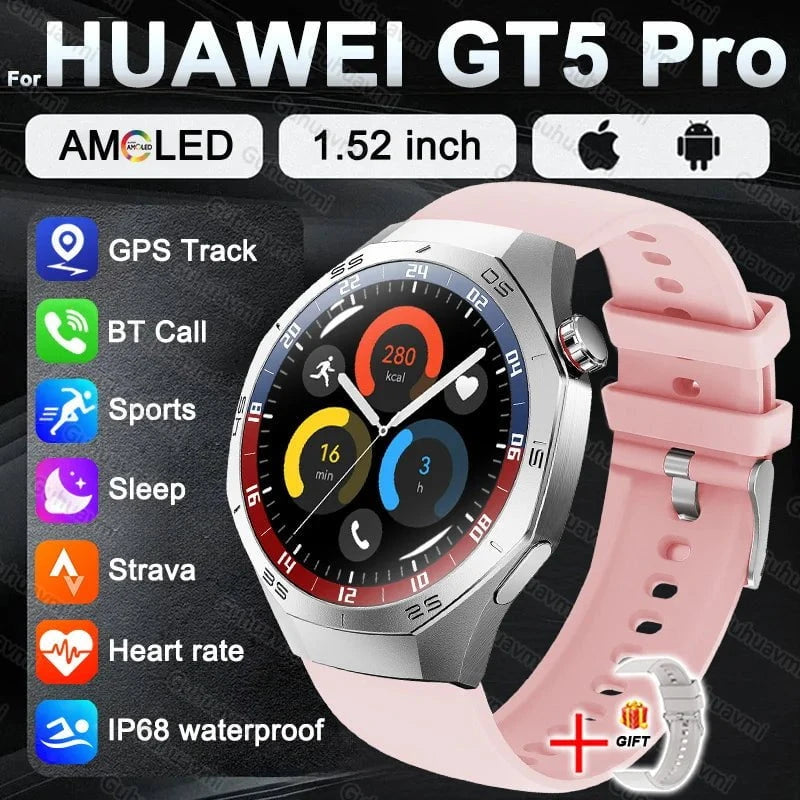 Nic's Electronics Pink / BUSINESS FASHION Smart Watch 5 Pro with AMOLED Display