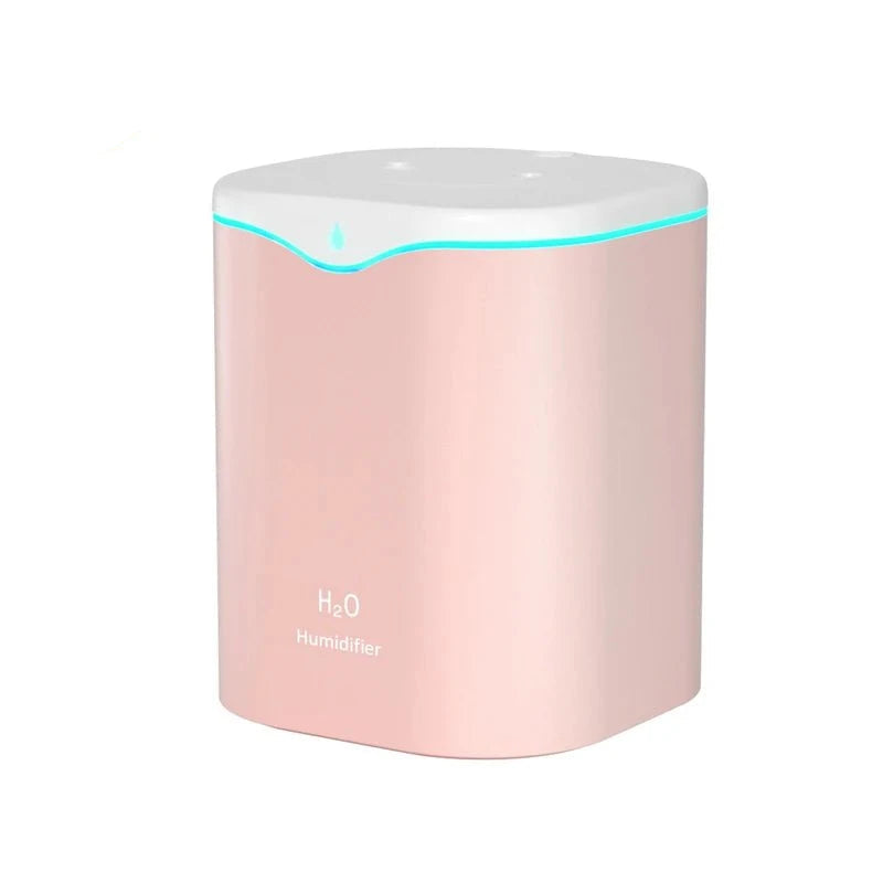 Nic's Electronics Pink Double Spray Xiaomi USB Air Humidifier Double Spray Port Essential Oil Aromatherapy Humificador Cool Mist Maker Fogger Purify For Car Home