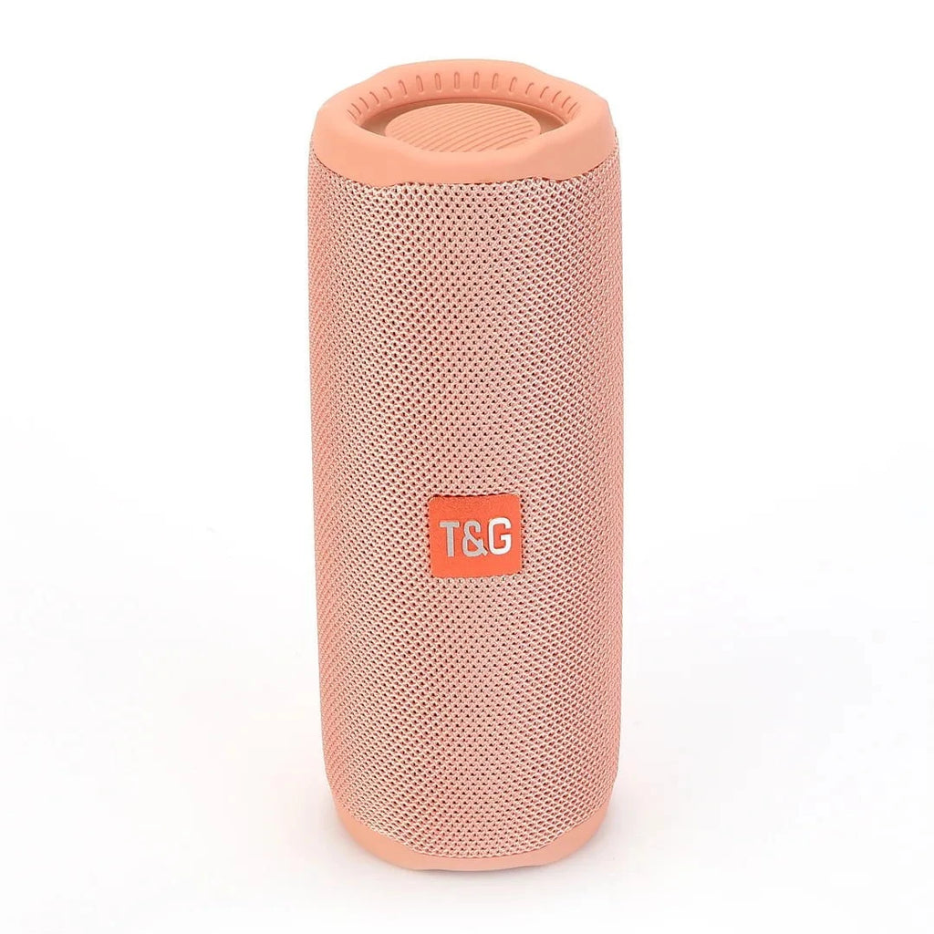 Nic's Electronics pink Portable Wireless Subwoofer Radio FM Caixa De Som Bluetooth Speaker 10W Powerful Waterproof High Power Sound Box Music PC Woofer