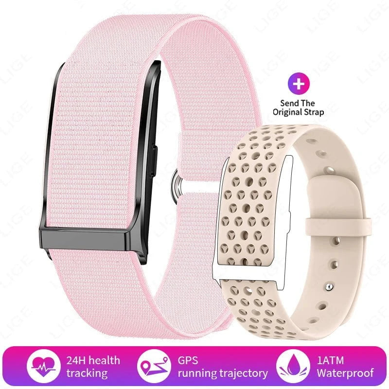 Nic's Electronics Pink Sport Fitness Tracker Bracelet with Heart Rate