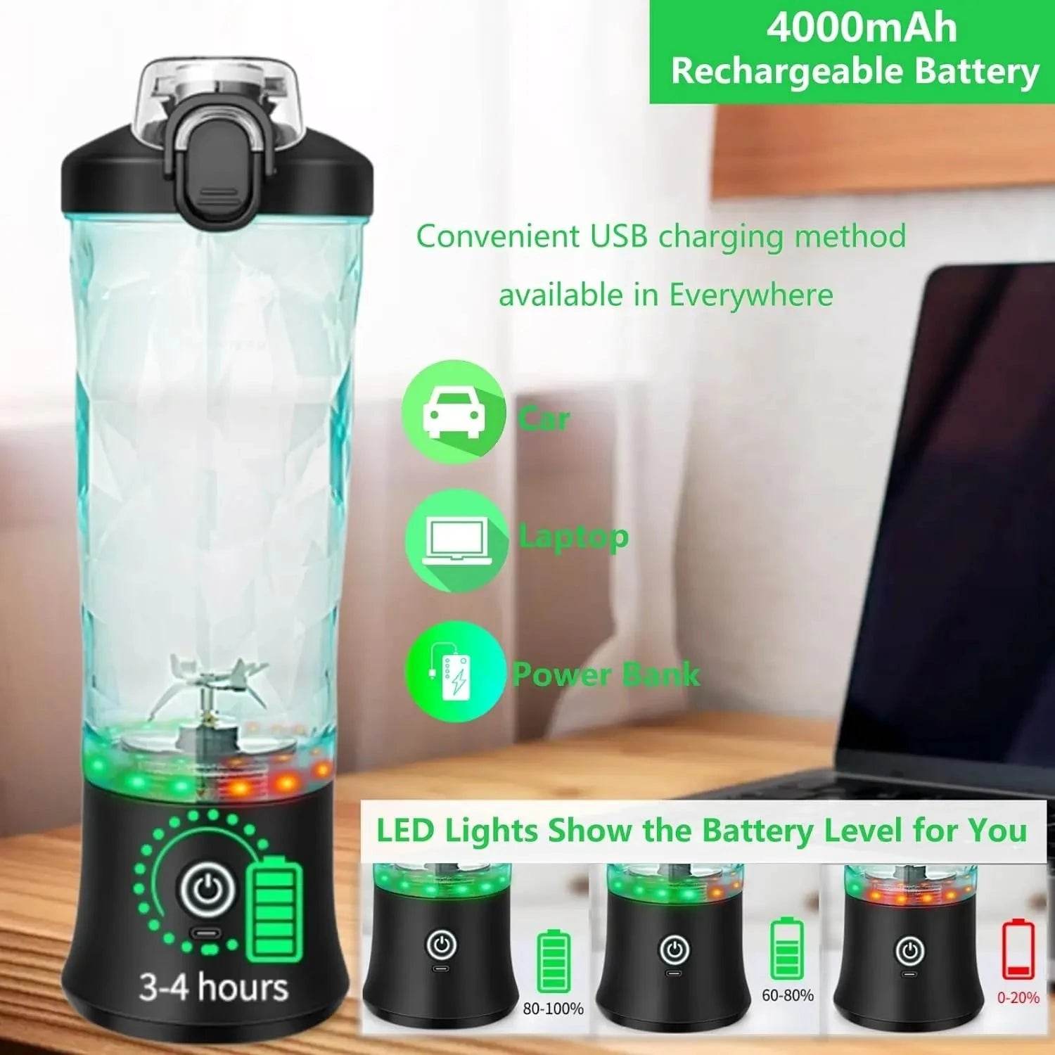 18oz Cordless Personal Blender for Shakes & Smoothies - Nic's Electronics