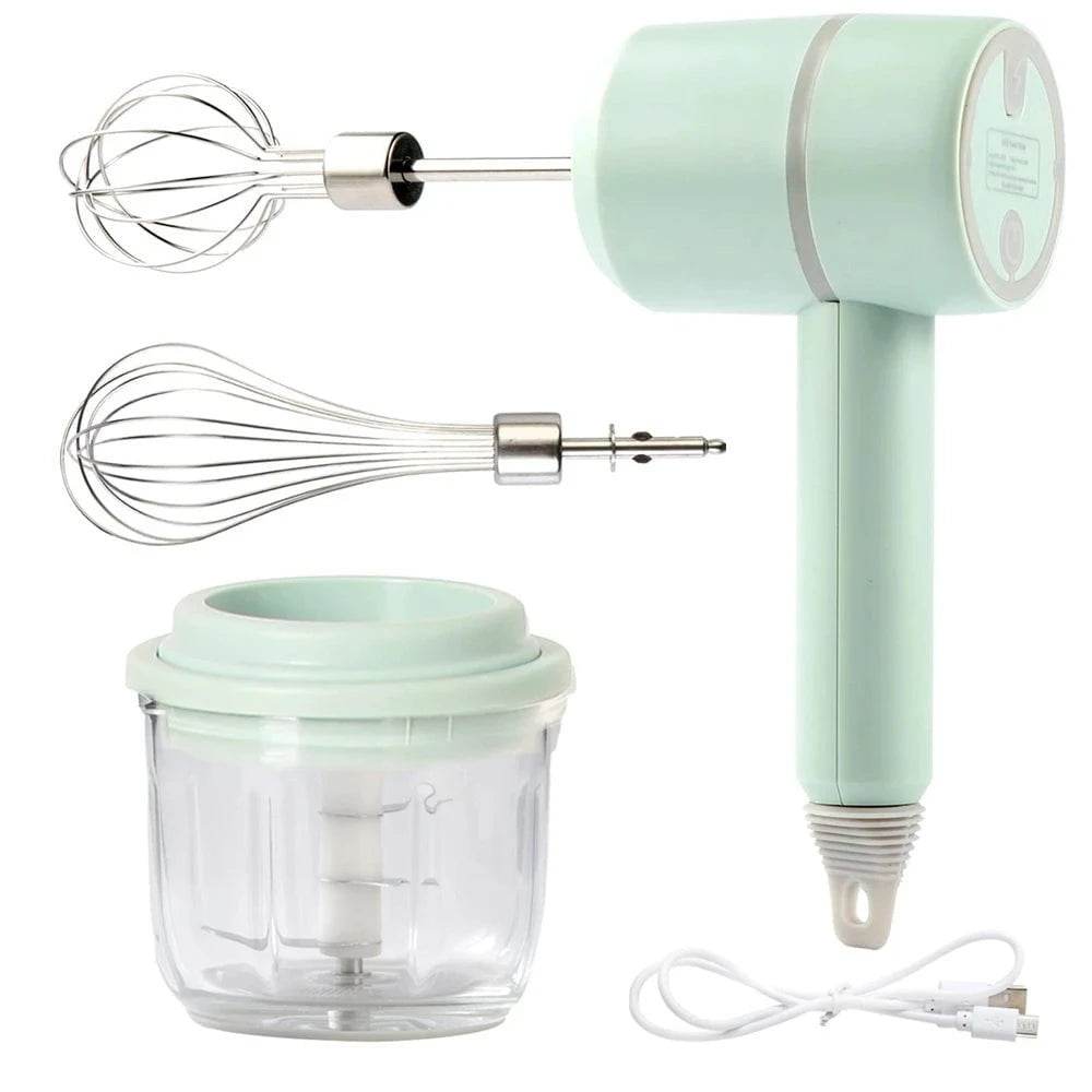 Portable Hand Mixer Set with Blender, Frother & Beater - Nic's Electronics