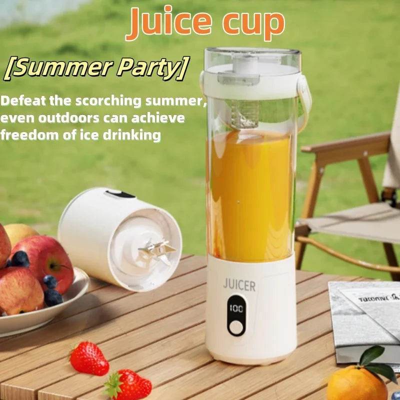 600ml Portable Blender with 12 Blades & USB Rechargeable - Nic's Electronics