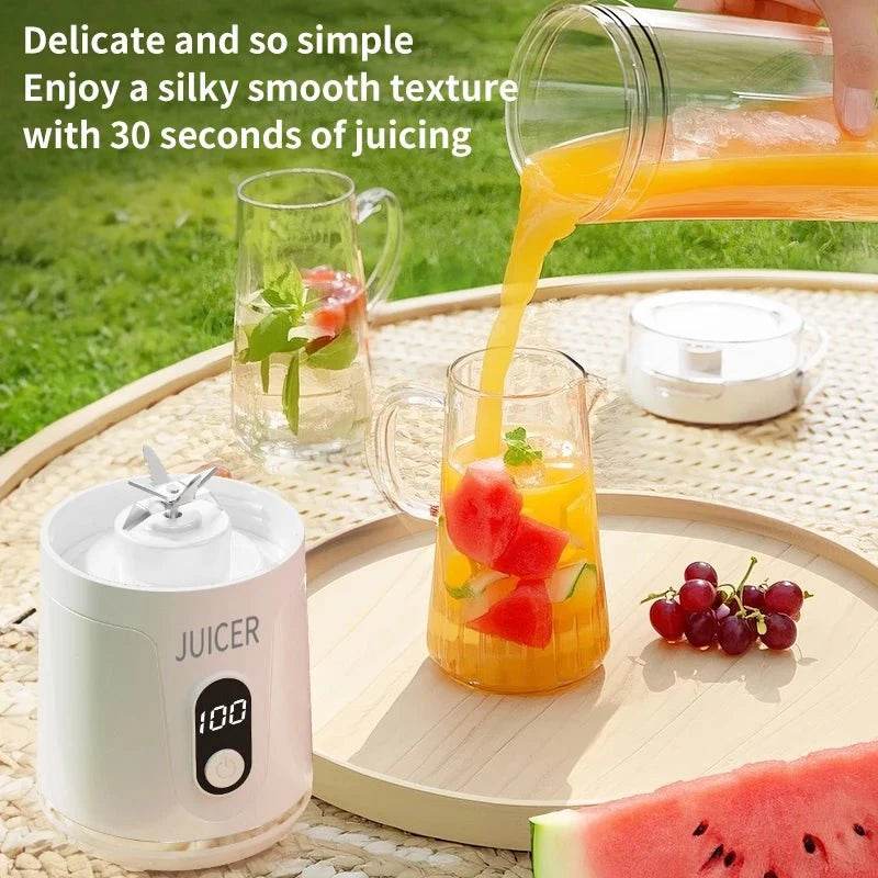 600ml Portable Blender with 12 Blades & USB Rechargeable - Nic's Electronics