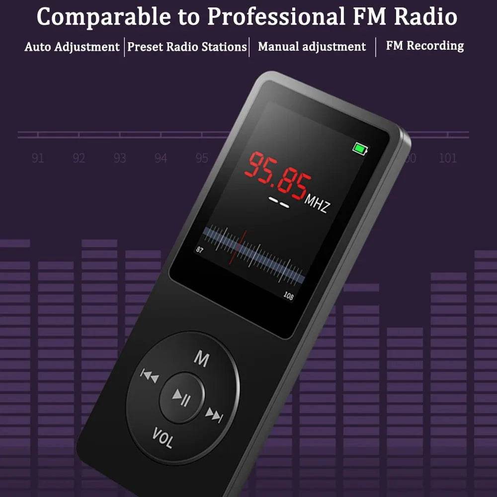 Portable MP3/MP4 Player with LCD, FM Radio & Built-in Mic - Nic's Electronics