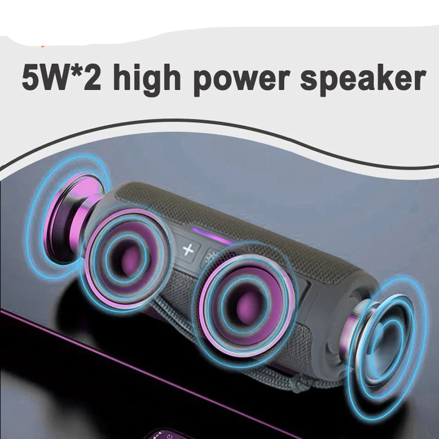 Nic's Electronics Portable Wireless Subwoofer Radio FM Caixa De Som Bluetooth Speaker 10W Powerful Waterproof High Power Sound Box Music PC Woofer