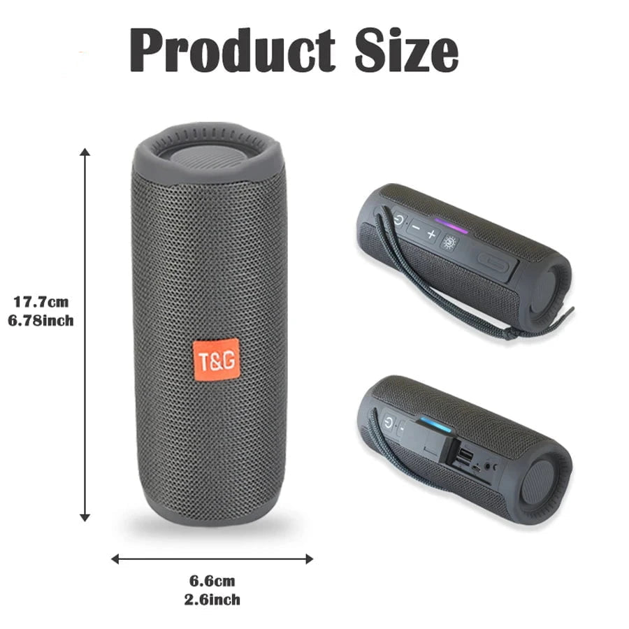 Nic's Electronics Portable Wireless Subwoofer Radio FM Caixa De Som Bluetooth Speaker 10W Powerful Waterproof High Power Sound Box Music PC Woofer