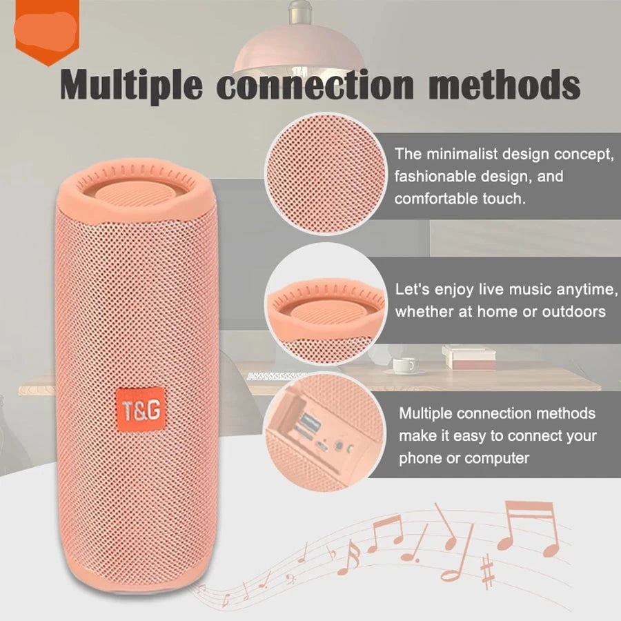 Nic's Electronics Portable Wireless Subwoofer Radio FM Caixa De Som Bluetooth Speaker 10W Powerful Waterproof High Power Sound Box Music PC Woofer