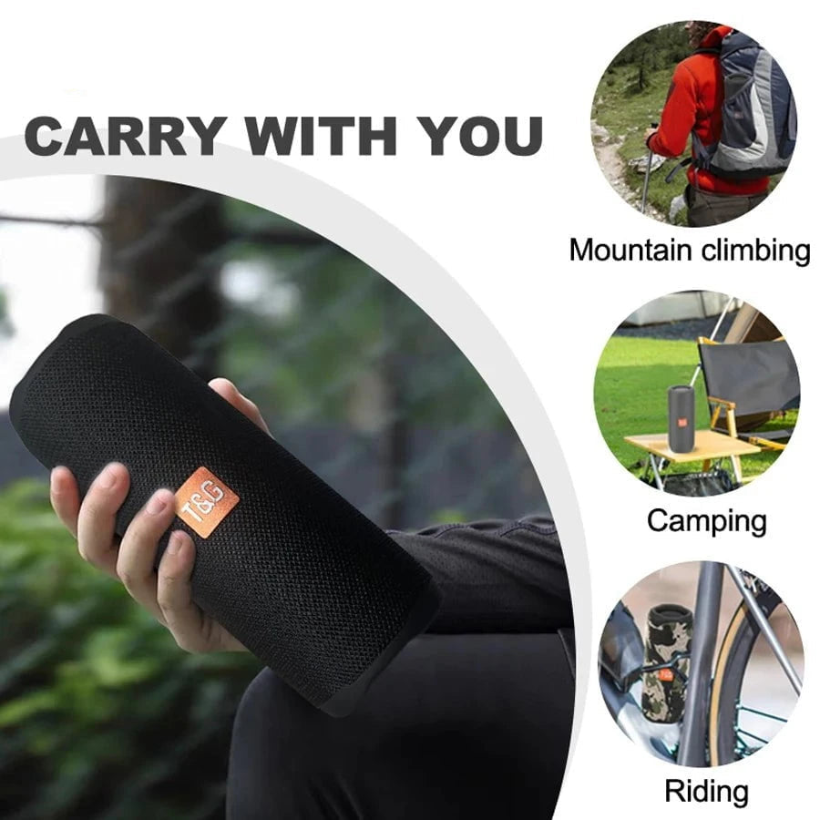 Nic's Electronics Portable Wireless Subwoofer Radio FM Caixa De Som Bluetooth Speaker 10W Powerful Waterproof High Power Sound Box Music PC Woofer