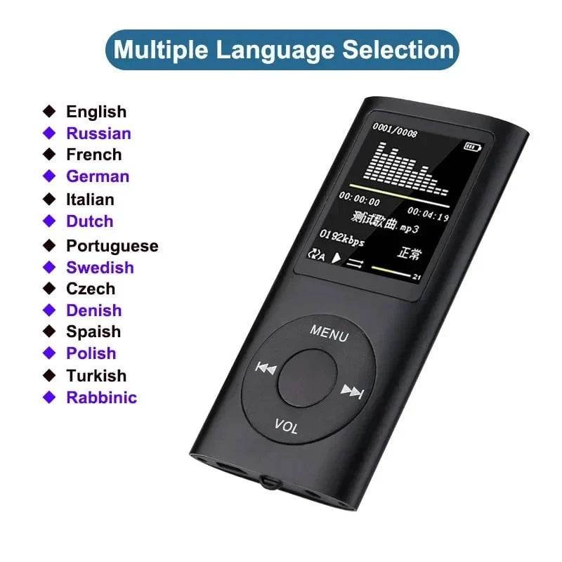 1.8 LCD MP3/MP4 Music Player – Color Screen, FM Radio, TF Card Support - Nic's Electronics