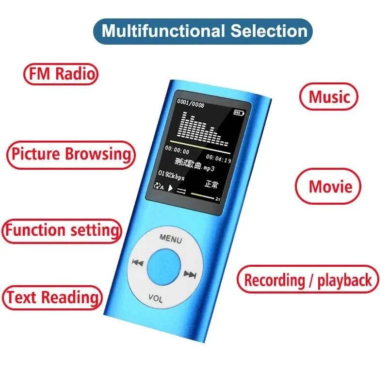 1.8 LCD MP3/MP4 Music Player – Color Screen, FM Radio, TF Card Support - Nic's Electronics