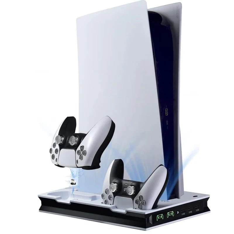 PS5 Vertical Stand & Cooling Dock with Dual Controller Charger - Nic's Electronics