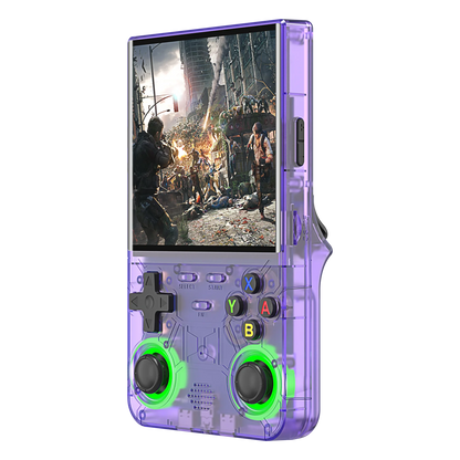 Nic's Electronics Purple-64GB / CHINA New R36 ultra retro handheld game console 4.0-inch open-source Linux system 128GB portable video player handheld game console