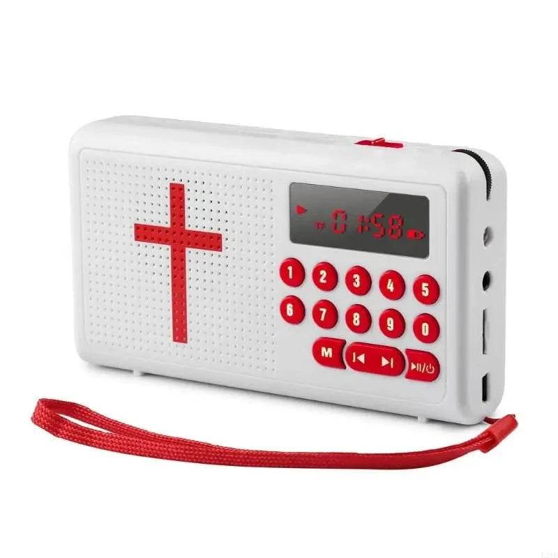 Nic's Electronics Red / CHINA 2025 New Audios Bible Player Electronic Bible Talking King for James Version Bible Audios Old & New Testaments in for