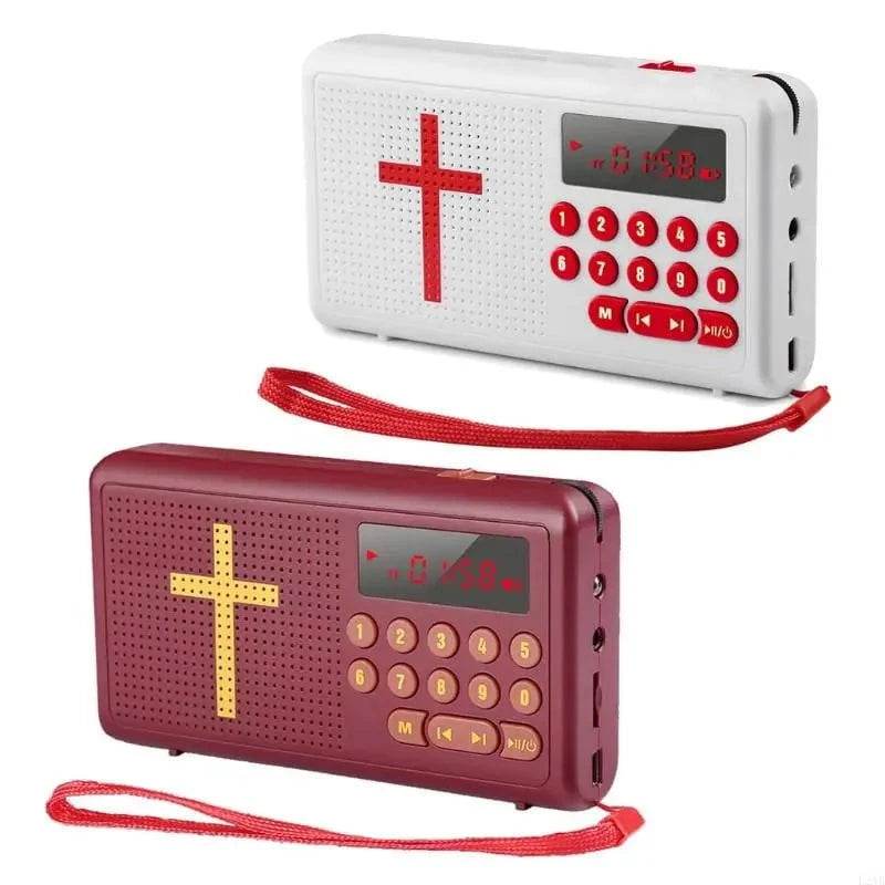 Nic's Electronics Red / CHINA 2025 New Audios Bible Player Electronic Bible Talking King for James Version Bible Audios Old & New Testaments in for