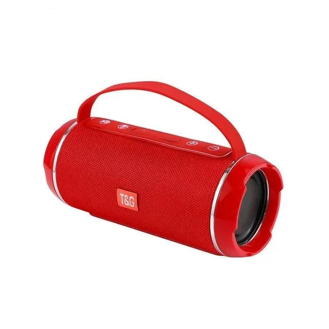 Nic's Electronics Red T&G TG116C Bluetooth Speakers Wireless Powerful Portable Speakers Box Outdoor Speaker Subwoofer Music Center Boom Box With Radio