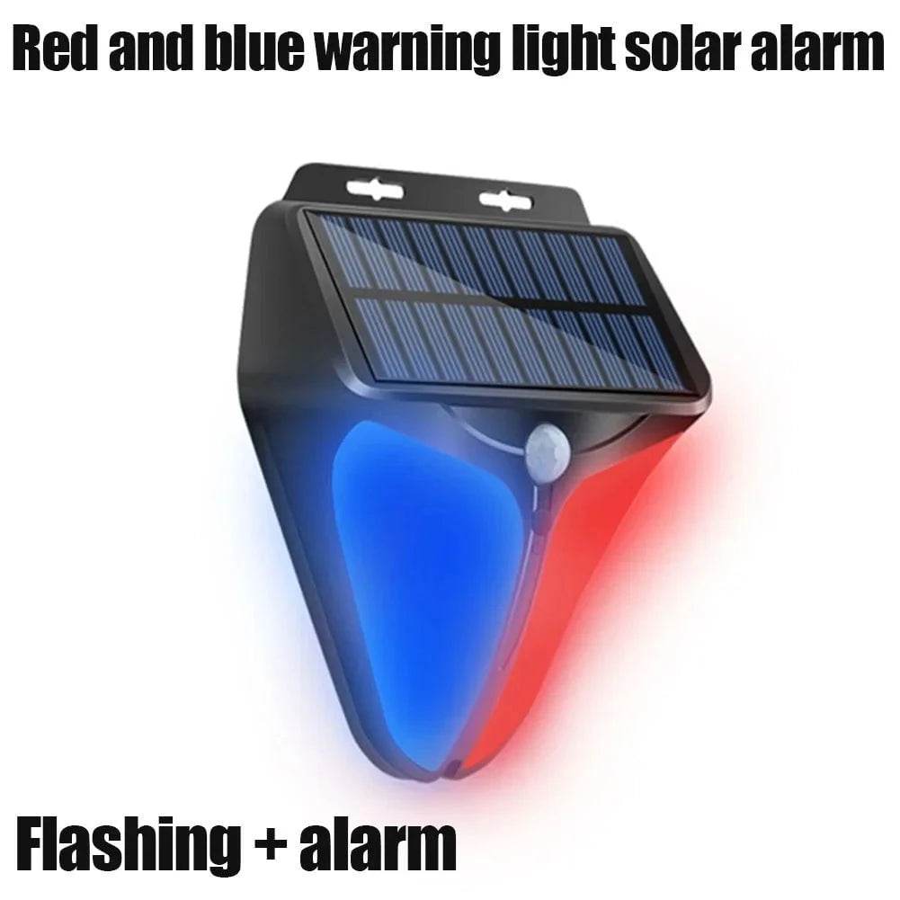 Wireless Solar-Powered Alarm Siren with Strobe Light - Nic's Electronics