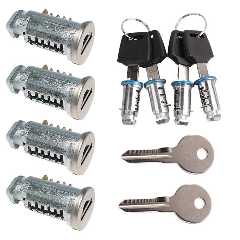 Nic's Electronics Roof Rack Locks And Keys Lock Core Parts Lock Cylinder Kits For Car Rack System Roof Luggage Rack Accessories