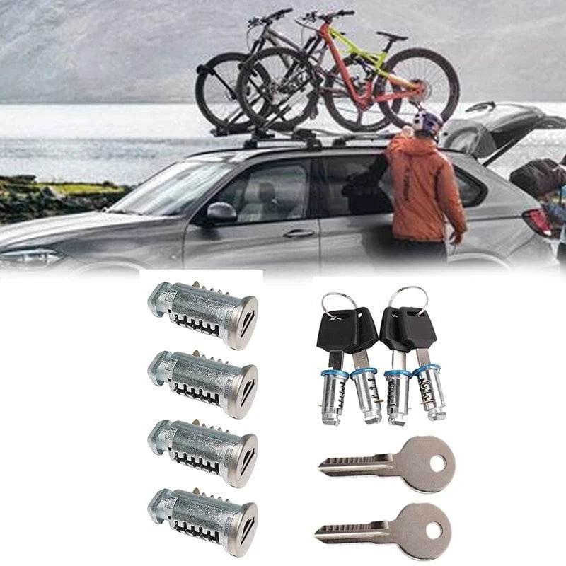 Nic's Electronics Roof Rack Locks And Keys Lock Core Parts Lock Cylinder Kits For Car Rack System Roof Luggage Rack Accessories