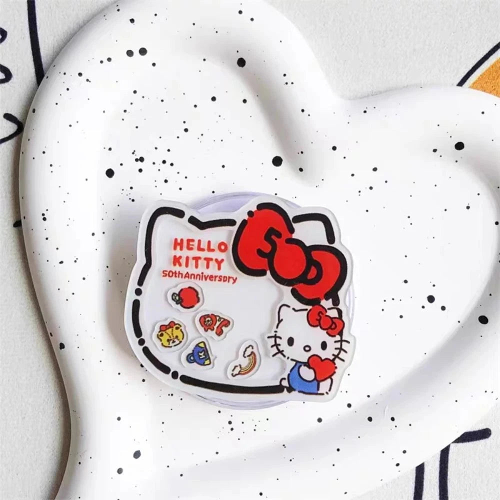 Nic's Electronics Sanrio Hello Kitty Cartoon Phone Bracket Anime Kt Cat Powerful Adhesive Retractable Cute Cell Phone Accessories Girl Gifts