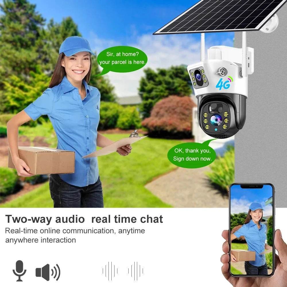 V380 Pro 4G Solar Security Camera with PIR Human Detect - Nic's Electronics