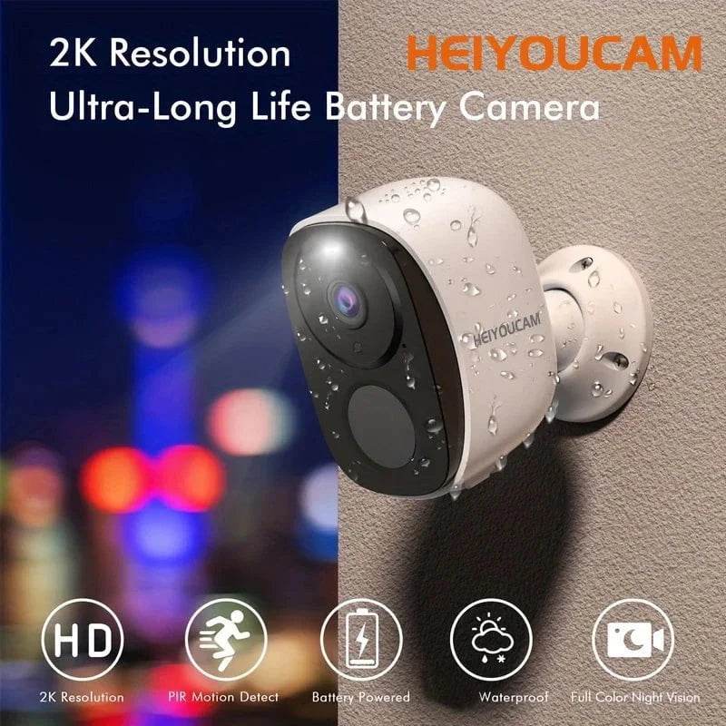 2K 3MP Wireless Outdoor Security Camera with Spotlight & Siren - Nic's Electronics