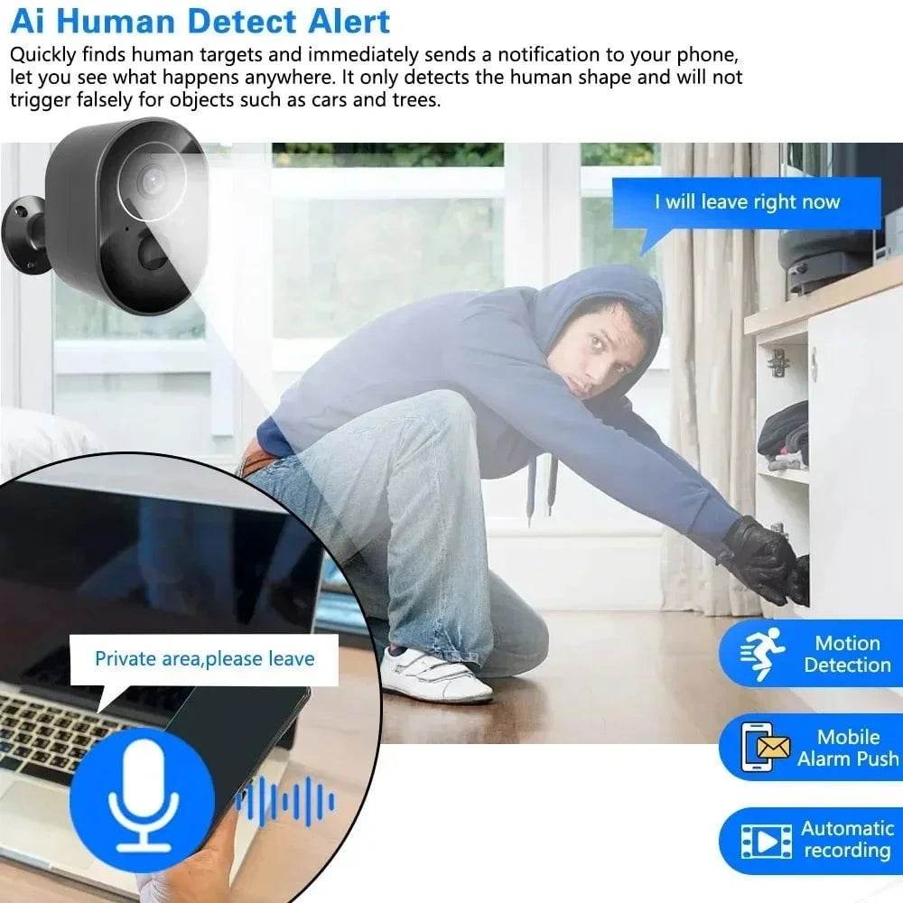 5MP Wireless Outdoor Security Camera with Tuya App - Nic's Electronics