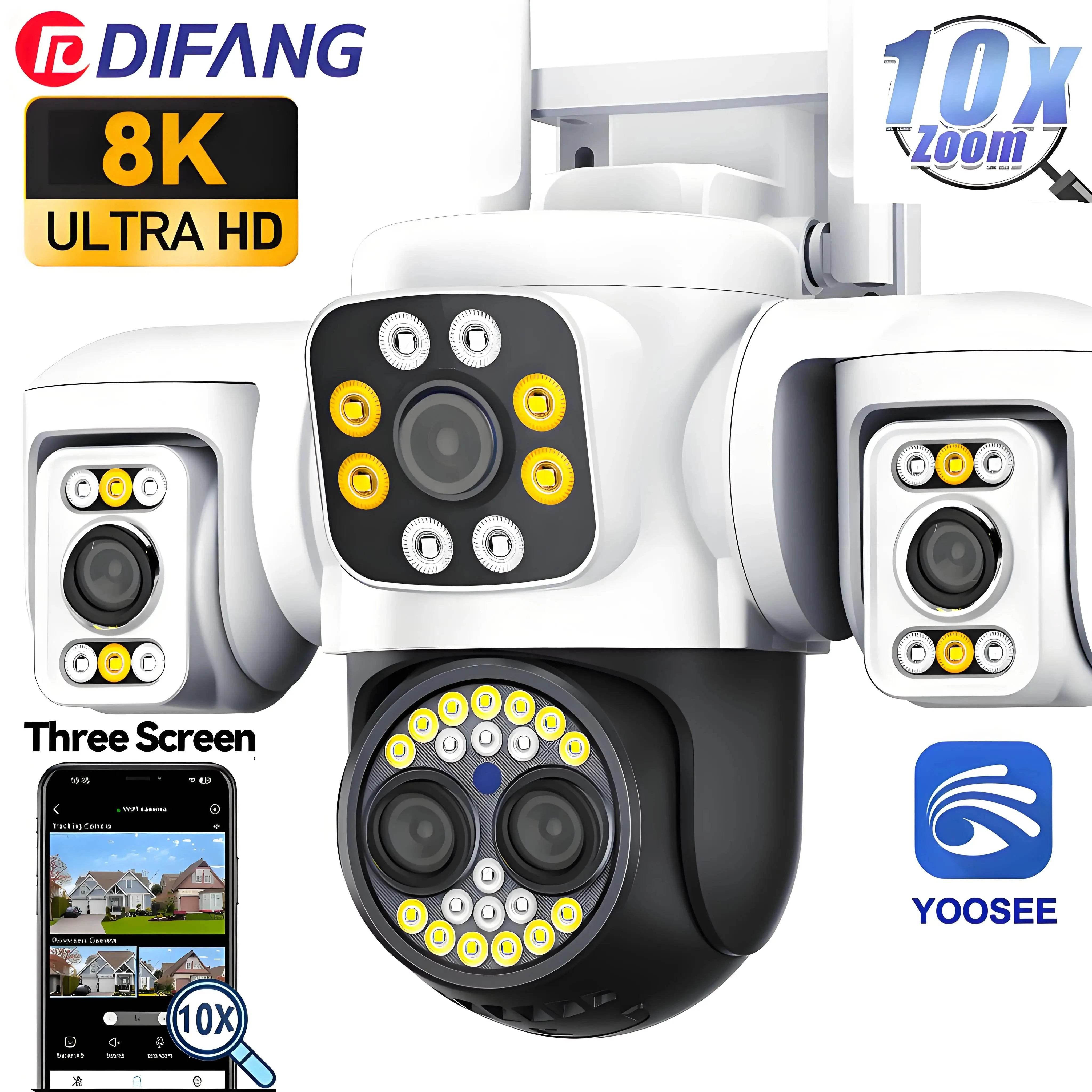 Outdoor 8K 16MP Security Camera with AI & WiFi - Nic's Electronics