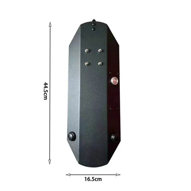 Nic's Electronics Self Defense Shield For Patrol Training Aluminium Alloy Riot Prevention Security Protection Portable Window Broken Universal