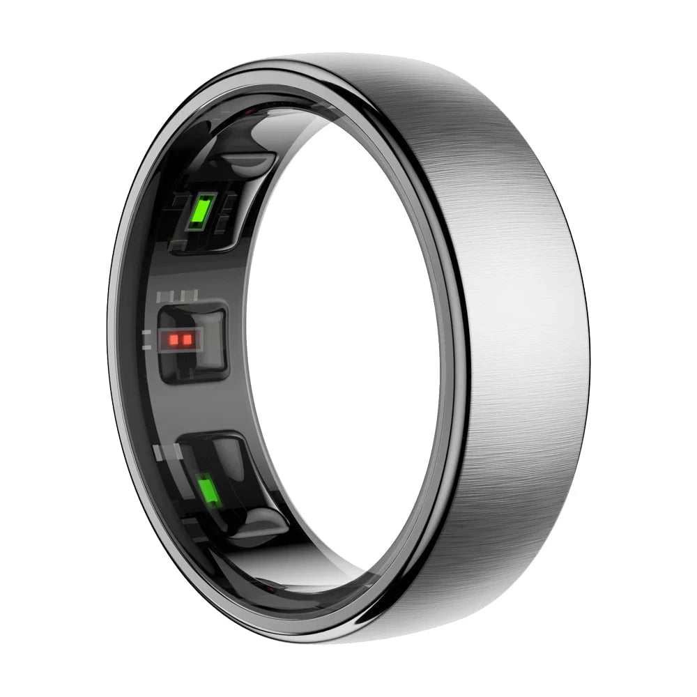 Nic's Electronics Silver with Charger / 9 / CHINA Smart Health Ring with Charging Dock