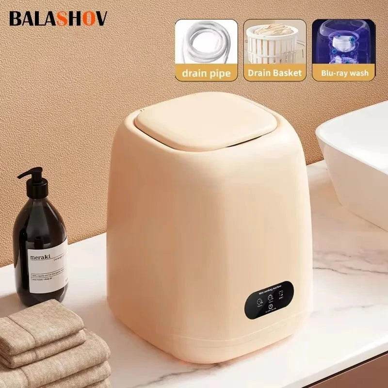 Mini Portable Washing Machine with Spin Dryer - Nic's Electronics
