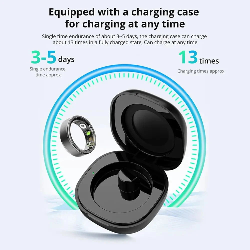 Nic's Electronics Smart Fitness Ring with 39-Day Battery