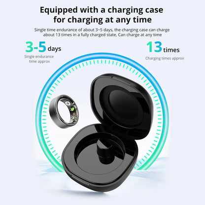 Nic's Electronics Smart Fitness Ring with 39-Day Battery
