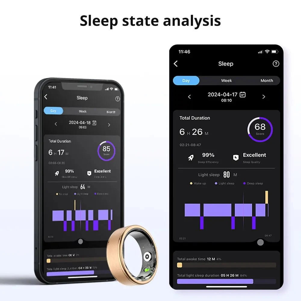 Nic's Electronics Smart Fitness Ring with 39-Day Battery