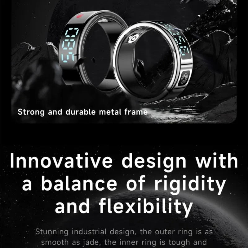 Nic's Electronics Smart Fitness Ring with Heart Rate