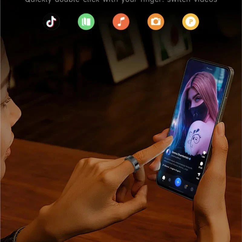 Nic's Electronics Smart Fitness Ring with Heart Rate