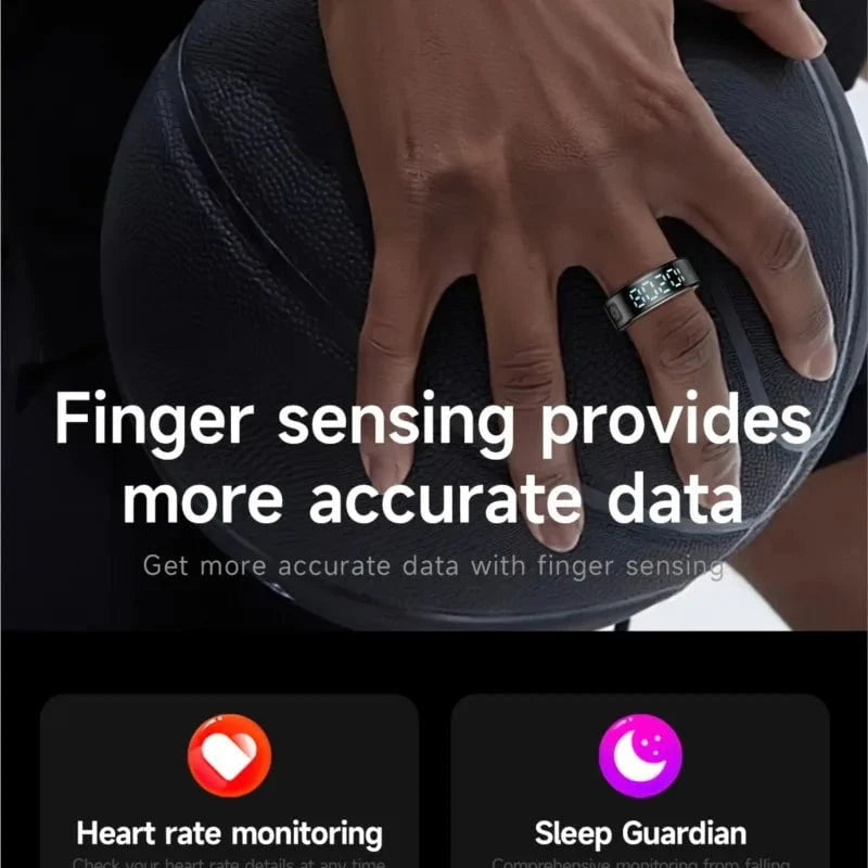 Nic's Electronics Smart Fitness Ring with Heart Rate