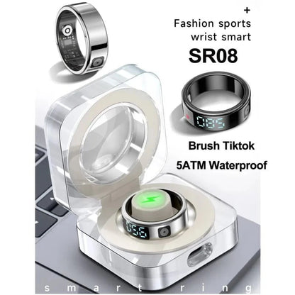 Nic's Electronics Smart Fitness Ring with Heart Rate