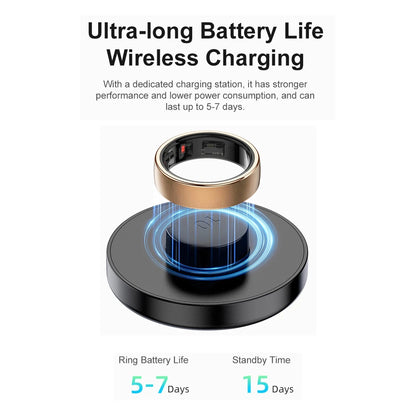 Nic's Electronics Smart Health Ring with Charging Dock