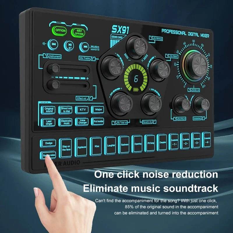 Professional Audio Mixing Console with Microphone Amplifier - Nic's Electronics