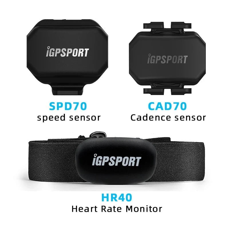 Nic's Electronics SPD70 CAD70 HR40 IGPSPORT SPD70 CAD70 Speed Sensor Dual Mode Support Bike Cadence HR40 HR70 Heart Rate Monitor For BSC100S BSC200 BSC300 Garmin