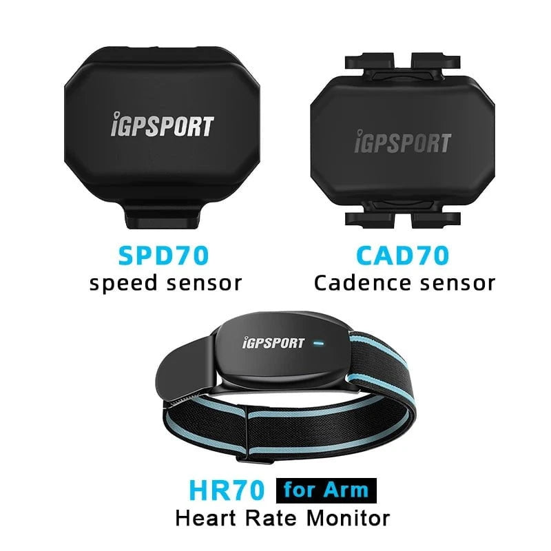 Nic's Electronics SPD70 CAD70 HR70 IGPSPORT SPD70 CAD70 Speed Sensor Dual Mode Support Bike Cadence HR40 HR70 Heart Rate Monitor For BSC100S BSC200 BSC300 Garmin