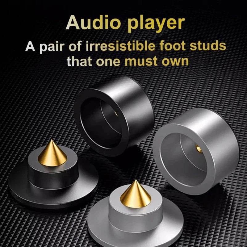 Adjustable Speaker Stand Feet Pads - Isolation Spikes for Loudspeakers & Amplifiers - Nic's Electronics