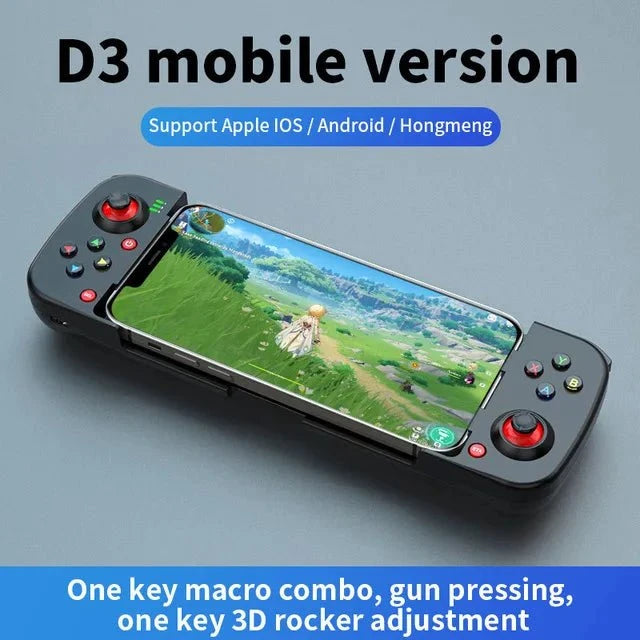 Nic's Electronics Style B Cell Phone Gamepad Joystick For iPhone Android Control Bluetooth Controller Trigger Pubg Mobile Game Pad Gaming Cellphone Mando
