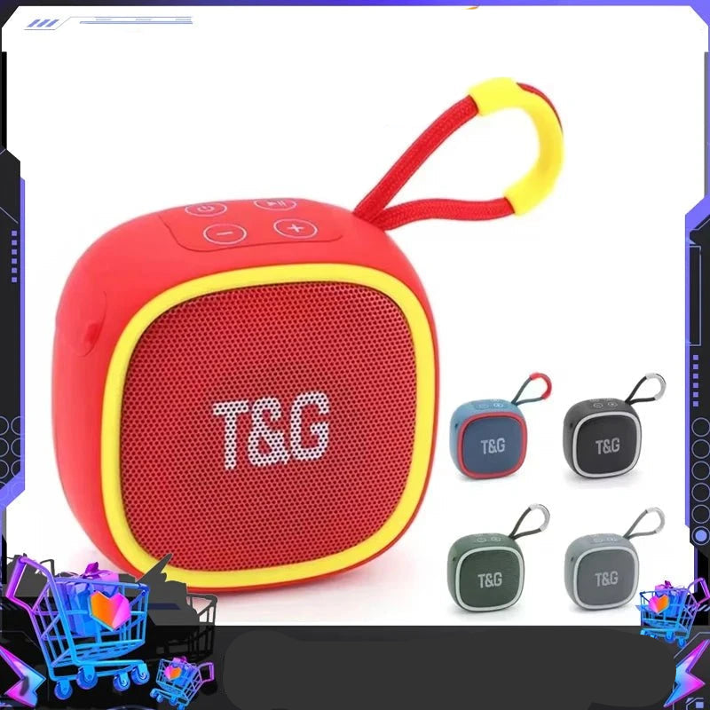 Nic's Electronics T&G TG659 Mini Wireless Powerful Waterproof Bluetooth Speaker TWS Bluetooth 5.3 Sound Box HIFI Loudspeaker Support TF Card Radio