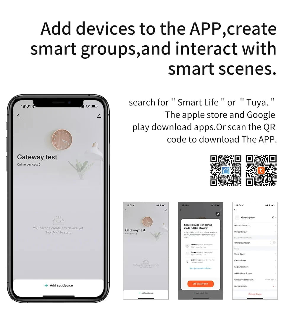 Nic's Electronics Tuya Smart Life Multi-mode Gateway Smart Home Automation Hub ZigBee WiFi Bridge Bluetooth Mesh Voice Control for Alexa Google