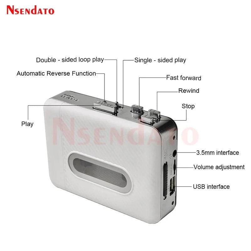 USB Cassette to MP3 Converter with Recorder - Nic's Electronics